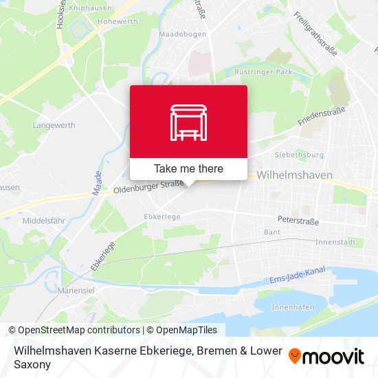 Wilhelmshaven Kaserne Ebkeriege map