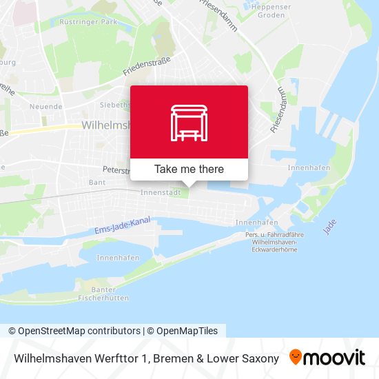 Wilhelmshaven Werfttor 1 map