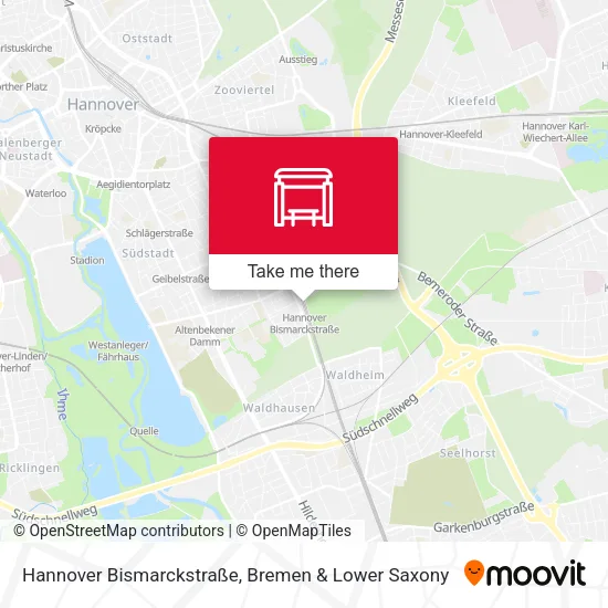 Карта Hannover Bismarckstraße
