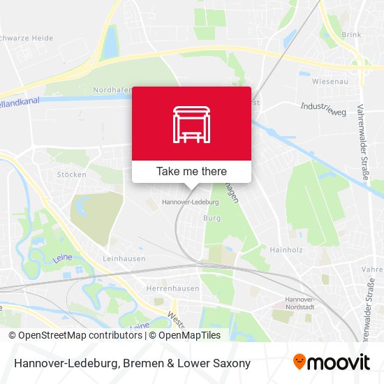 Hannover-Ledeburg map