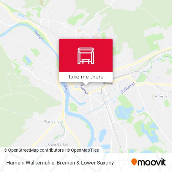 Hameln Walkemühle map