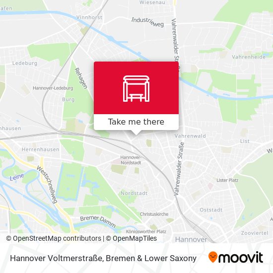 Hannover Voltmerstraße map