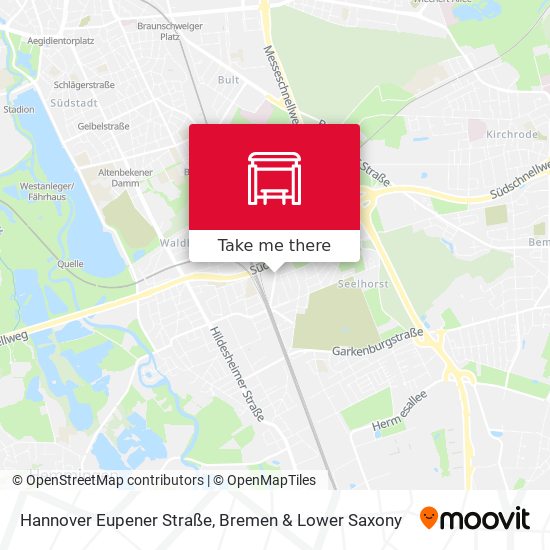 Hannover Eupener Straße map