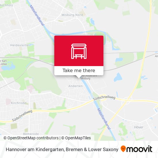 Hannover am Kindergarten map