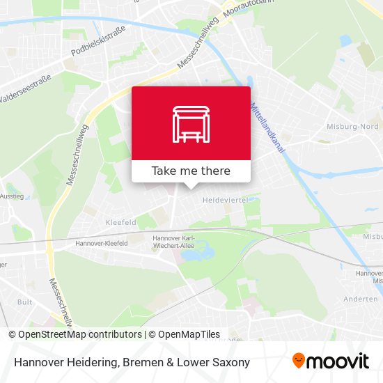 Hannover Heidering map