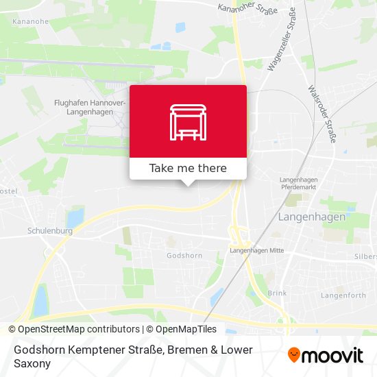 Карта Godshorn Kemptener Straße