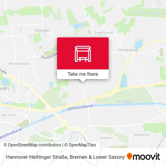 Карта Hannover Heitlinger Straße