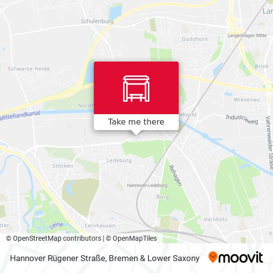 Hannover Rügener Straße map