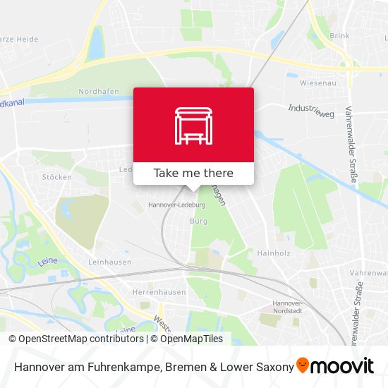 Hannover am Fuhrenkampe map