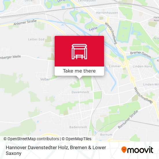 Hannover Davenstedter Holz map