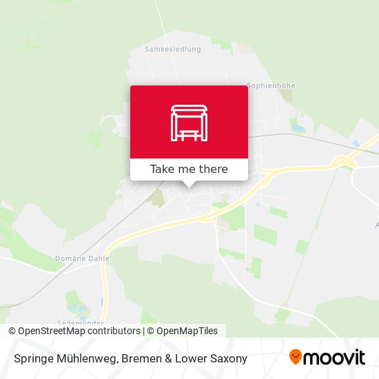 Springe Mühlenweg map