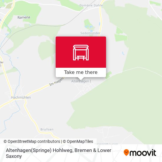 Altenhagen(Springe) Hohlweg map