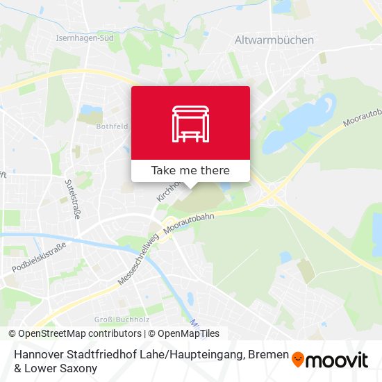 Hannover Stadtfriedhof Lahe / Haupteingang map