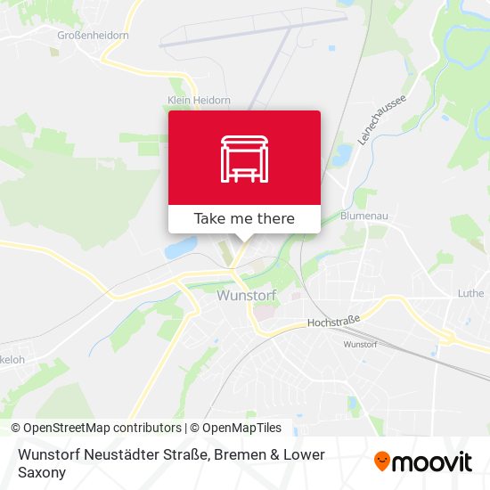Wunstorf Neustädter Straße map