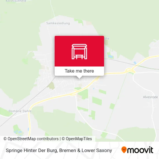 Карта Springe Hinter Der Burg