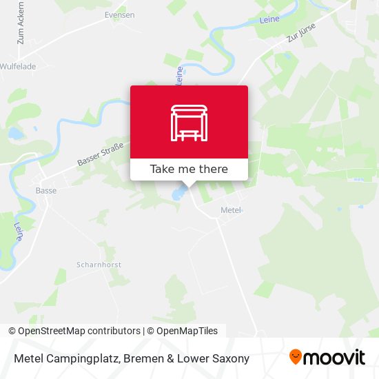 Metel Campingplatz map