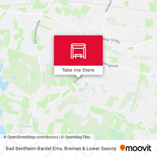 Bad Bentheim-Bardel Ems map