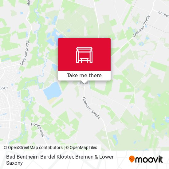 Bad Bentheim-Bardel Kloster map