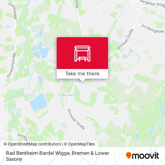 Bad Bentheim-Bardel Wigge map