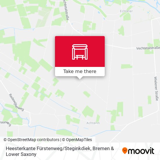 Heesterkante Fürstenweg / Steginkdiek map