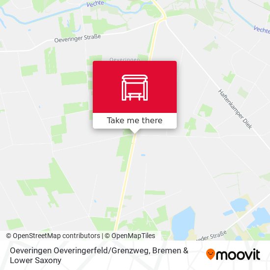 Oeveringen Oeveringerfeld / Grenzweg map