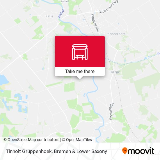 Tinholt Grüppenhoek map