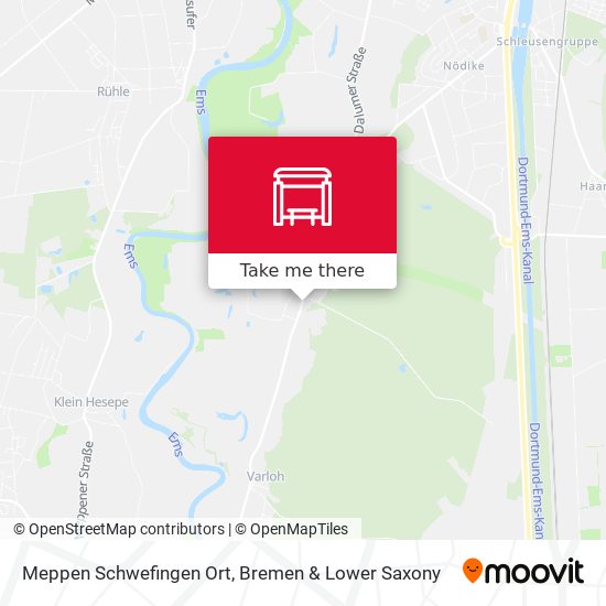 Meppen Schwefingen Ort map