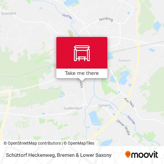 Schüttorf Heckenweg map