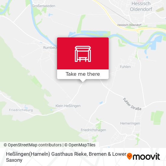 Heßlingen(Hameln) Gasthaus Rieke map