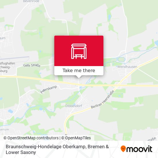 Braunschweig-Hondelage Oberkamp map