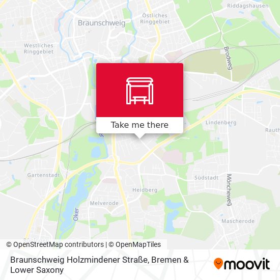 Карта Braunschweig Holzmindener Straße