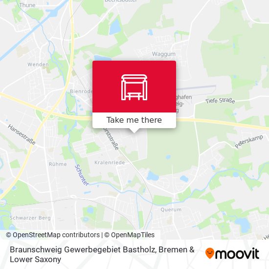 Braunschweig Gewerbegebiet Bastholz map