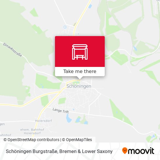 Schöningen Burgstraße map