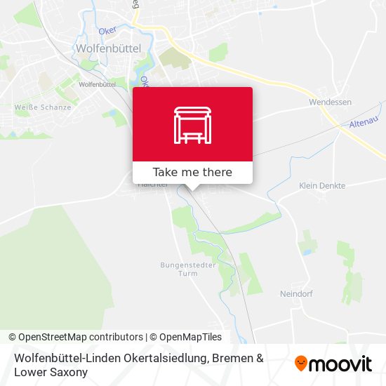 Wolfenbüttel-Linden Okertalsiedlung map