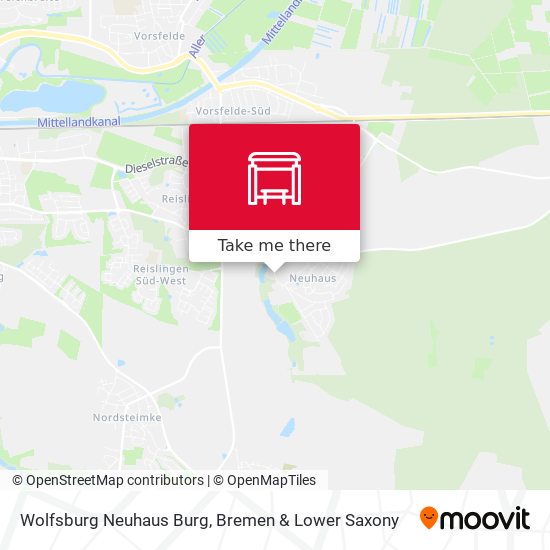 Wolfsburg Neuhaus Burg map