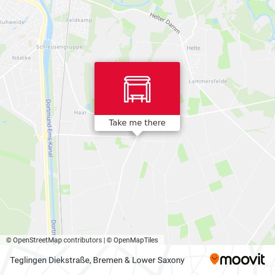 Teglingen Diekstraße map