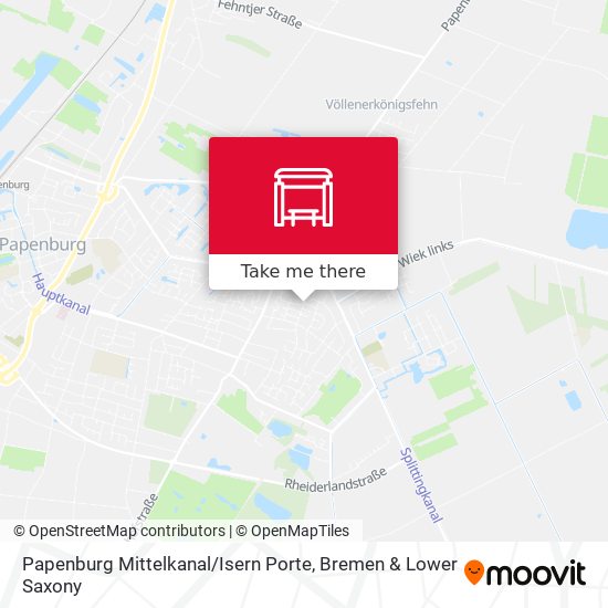 Papenburg Mittelkanal / Isern Porte map