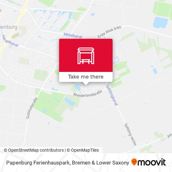 Papenburg Ferienhauspark map