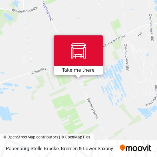 Papenburg Stells Brücke map