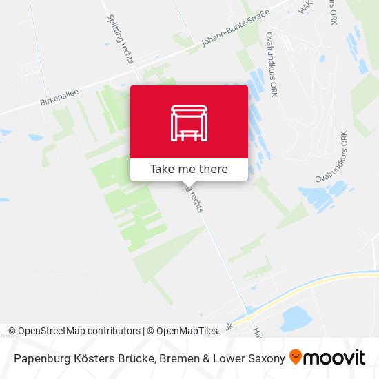 Papenburg Kösters Brücke map
