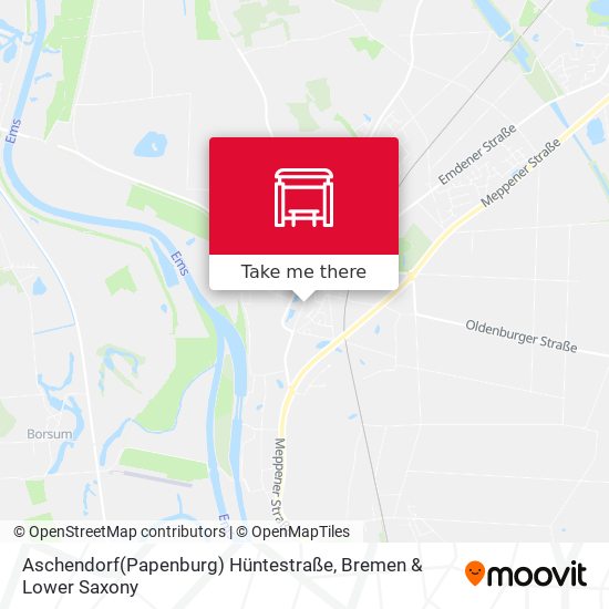 Aschendorf(Papenburg) Hüntestraße map
