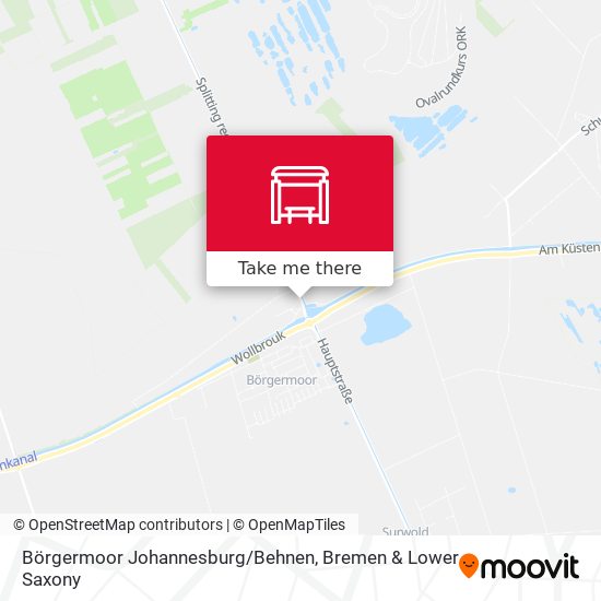 Börgermoor Johannesburg/Behnen map