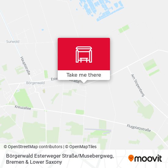 Börgerwald Esterweger Straße / Musebergweg map