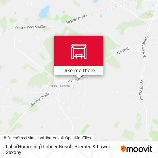 Lahn(Hümmling) Lahner Busch map