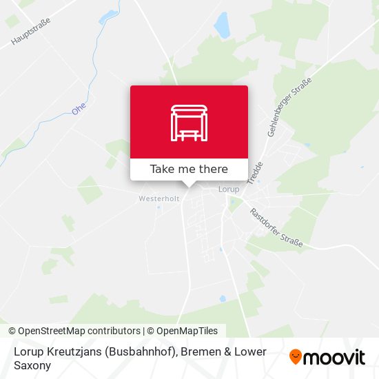 Lorup Kreutzjans (Busbahnhof) map