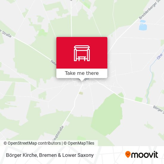 Börger Kirche map