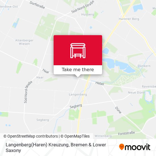 Langenberg(Haren) Kreuzung map