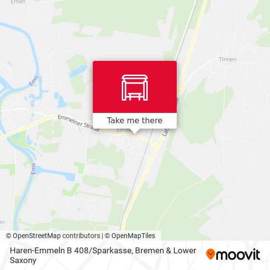 Haren-Emmeln B 408/Sparkasse map
