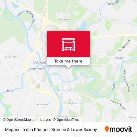 Meppen In den Kämpen map