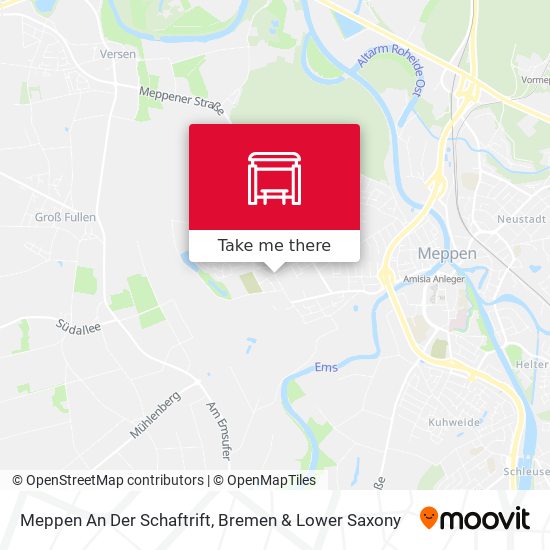 Meppen An Der Schaftrift map